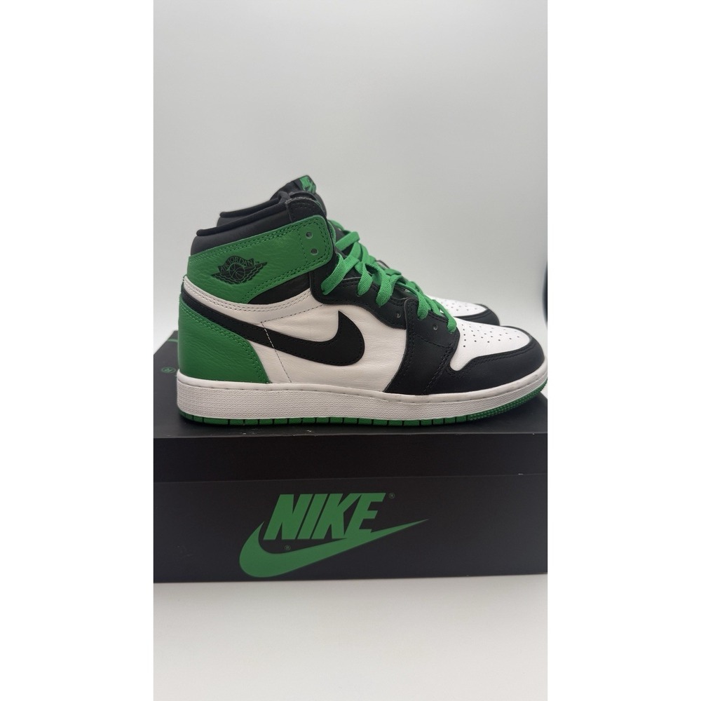 Nike GS Air Jordan 1‎ Retro  High OG Lucky Green FD1437-031 US 7Y Brand New